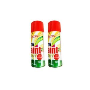 Two red TEXXON spray paint cans with black caps on white background.