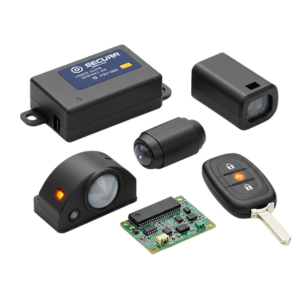 “Car security system with alarm, remote control, and immobilizer module”