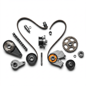“High-quality timing belts, chains, and kits for accurate engine synchronization”
