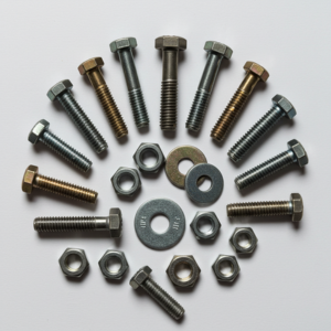“Durable car fasteners including bolts, nuts, and clips for Nigerian vehicles”