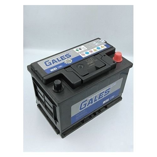 Gales Original 75Ah high-capacity power battery for SUVs and automobiles on white background