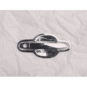 Chrome exterior door handle set with inner chrome trim for Toyota Matrix 2005–2010 on white background