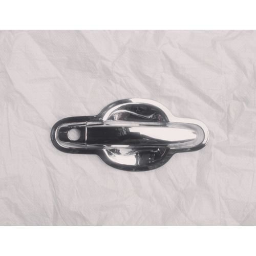 Chrome exterior door handle set with inner chrome trim for Toyota Matrix 2005–2010 on white background